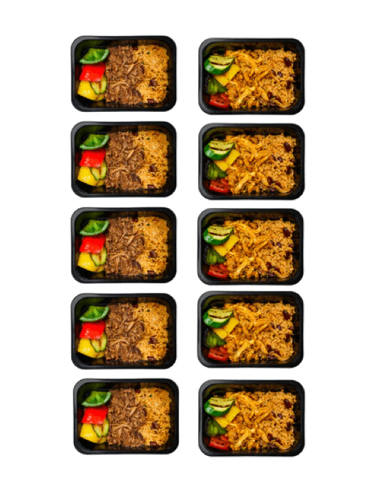 BBQ Meals | Beef en Chicken Mix | 10 meals | 2 smaken