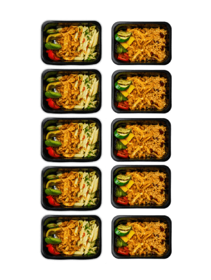 BBQ Meals | Chicken Pasta & Chicken Moro Rijst | 10 meals | 2 smaken