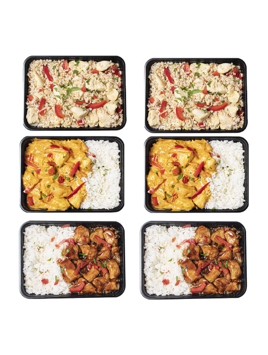 Try Out Rijst en Kip Pakket | 6 meals | 3 smaken