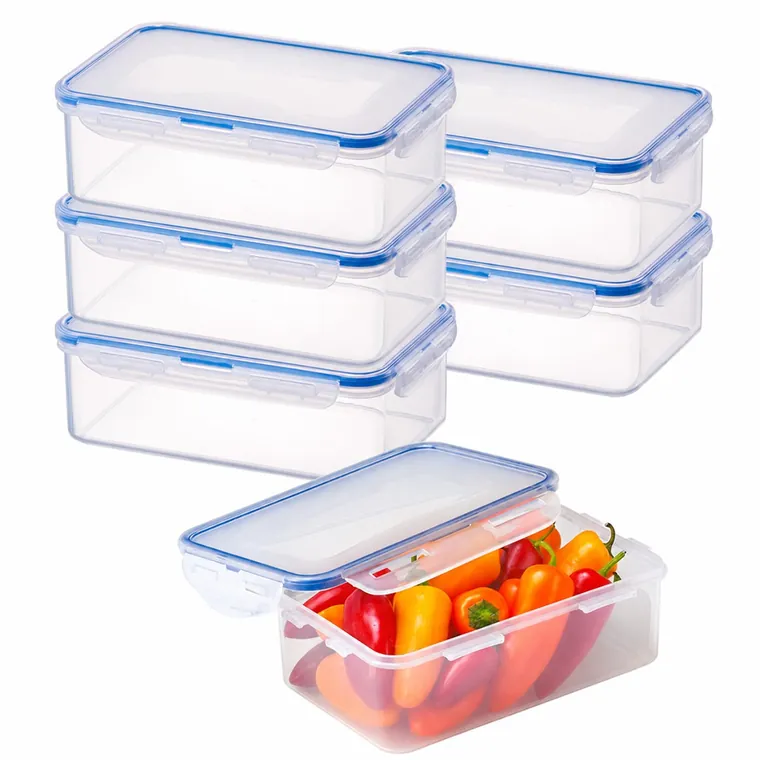 Grote meal prep bakjes van LocknLock, set van 6 literbakjes