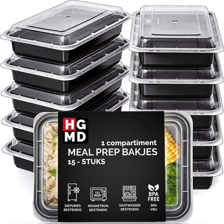 Meal prep bakjes met 1 compartiment van HGMD